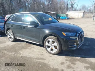 2021 Audi Q5 Premium Plus with VIN WA1BAAFY9M2048397, listed as a IAAI auction lot 41486775 with 39,624 mi miles and . Bid and sale history available at DreamBid. Image 1.