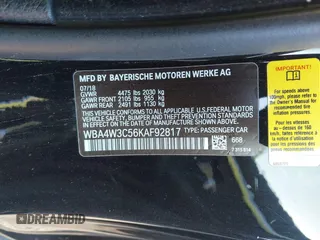 2019 BMW 4 Series 430i with VIN WBA4W3C56KAF92817, listed as a IAAI auction lot 41336952 with Not Provided miles and . Bid and sale history available at DreamBid. Image 9.