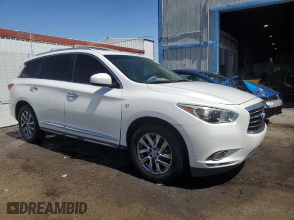 2014 Infiniti QX60 with VIN 5N1AL0MN4EC531785, listed as a Copart auction lot 52046295 with 132,926 mi miles and Clean Title. Bid and sale history available at DreamBid. Image 4.