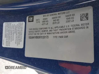 2015 Cadillac ATS Luxury AWD z VIN 1G6AH1RX6F0120173, wystawiony jako IAAI lot #41701867 z przebiegiem 70 142 mil mil oraz . Historia ofert i sprzedaży dostępna na DreamBid. Obrazek 9.