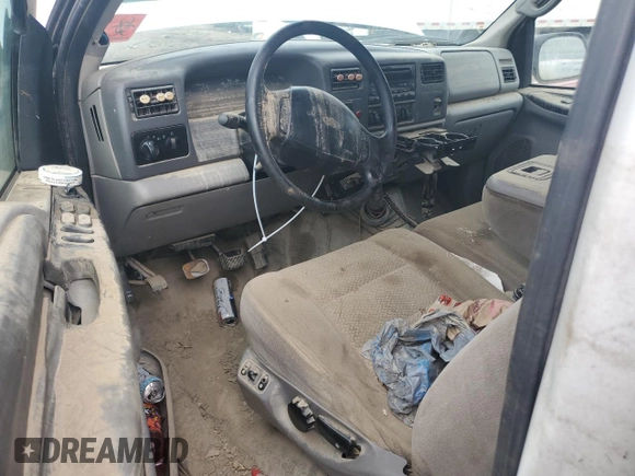 2001 Ford Super Duty F-250 XL with VIN 1FTNW21FX1EA13667, listed as a Copart auction lot 51072795 with 0 mi miles and Salvage Title. Bid and sale history available at carsss.com. Image 8.