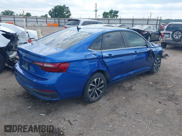 2023 Volkswagen Jetta S with VIN 3VW4M7BU0PM010739, listed as a IAAI auction lot 42400838 with 51,666 mi miles and . Bid and sale history available at DreamBid. Image 4.