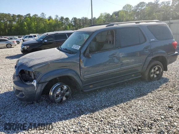 2005 Toyota Sequoia SR5 with VIN 5TDBT44A55S253751, listed as a Copart auction lot 52070225 with 191,245 mi miles and Salvage Title. Bid and sale history available at DreamBid. Image 1.