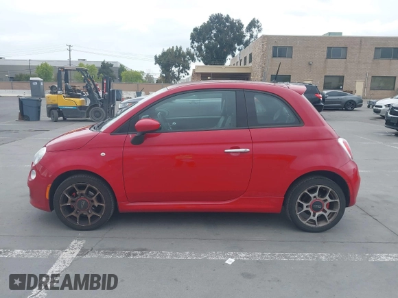 2015 FIAT 500 Sport with VIN 3C3CFFBR2FT528116, listed as a IAAI auction lot 42136399 with 114,548 mi miles. Bid and sale history available at carsss.com. Image 14.