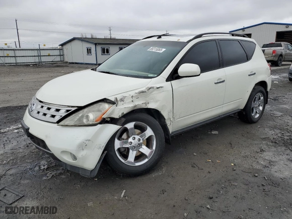 2004 Nissan Murano SL with VIN JN8AZ08W84W332147, listed as a Copart auction lot 88315065 with 158,519 mi miles and Salvage Title. Bid and sale history available at carsss.com. Image 1.