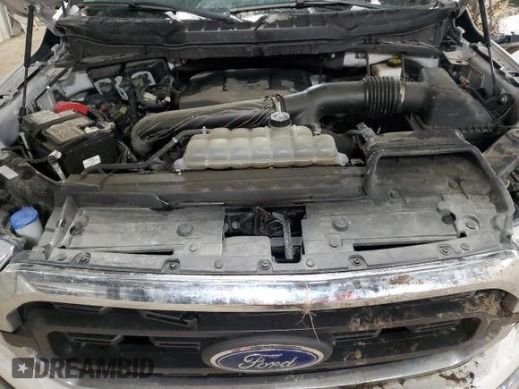 2021 Ford F-150 XL with VIN 1FTFW1E8XMFA35161, listed as a Copart auction lot 41602005 with 54,519 mi miles and Salvage Title. Bid and sale history available at carsss.com. Image 11.