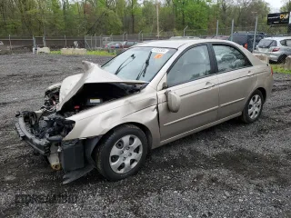 2007 Kia Spectra EX with VIN KNAFE121975420017, listed as a Copart auction lot 51553304 with 96,897 mi miles and Non Repairable. Bid and sale history available at carsss.com. Image 1.