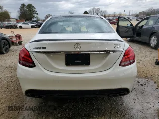 2018 Mercedes-Benz C 43 AMG with VIN 55SWF6EB1JU268322, listed as a Copart auction lot 49921335 with 24,476 mi miles and Salvage Title. Bid and sale history available at carsss.com. Image 6.