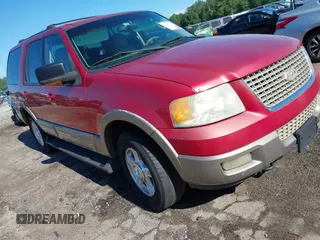2003 Ford Expedition Eddie Bauer z VIN 1FMFU18L13LA10750, wystawiony jako IAAI lot #42246143 z przebiegiem Nie podano mil oraz . Historia ofert i sprzedaży dostępna na DreamBid. Obrazek 1.