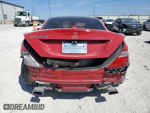 2014 Mercedes-Benz SLK-Class SLK 250 with VIN WDDPK4HA5EF085604, listed as a Copart auction lot 72010054 with 55,360 mi miles and Salvage Title. Bid and sale history available at carsss.com. Image 6.