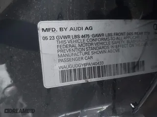 2023 Audi A3 Premium with VIN WAUGUDGY6PA140433, listed as a IAAI auction lot 41684883 with 27,410 mi miles. Bid and sale history available at carsss.com. Image 9.