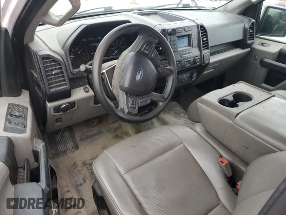 2019 Ford F-150 XL with VIN 1FTFX1E59KFA06511, listed as a Copart auction lot 80884844 with 104,543 mi miles and Salvage title. Bid and sale history available at DreamBid. Image 8.
