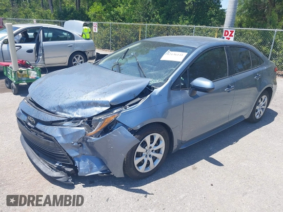 2023 Toyota Corolla LE with VIN 5YFB4MDE9PP016692, listed as a IAAI auction lot 42136141 with 34,671 mi miles and . Bid and sale history available at carsss.com. Image 17.