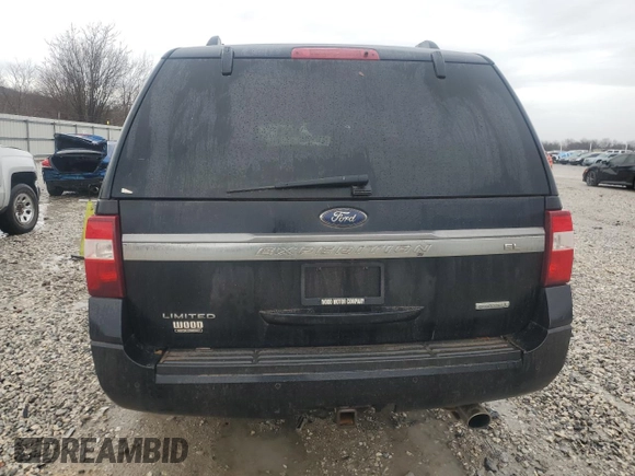 2017 Ford Expedition EL Limited with VIN 1FMJK2AT6HEA31721, listed as a Copart auction lot 43151515 with 144,388 mi miles and Salvage Title. Bid and sale history available at carsss.com. Image 6.