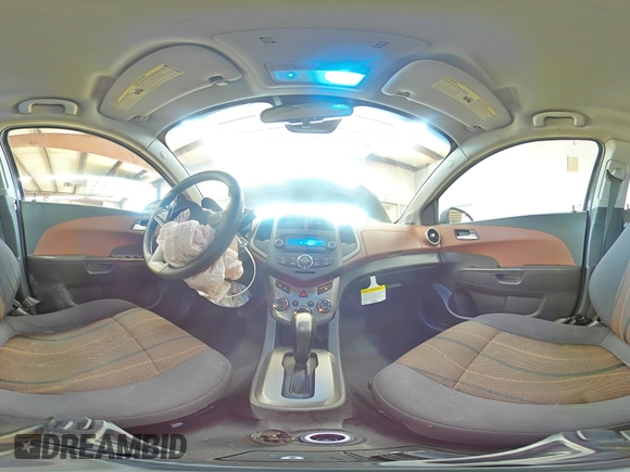 2012 Chevrolet Sonic LT with VIN 1G1JC5SH3C4192144, listed as a Copart auction lot 60973395 with 141,306 mi miles and Salvage title. Bid and sale history available at DreamBid. Image 14.