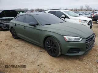2018 Audi A5 Sportback Premium Plus with VIN WAUBNCF50JA097319, listed as a Copart auction lot 36797884 with 51,749 mi miles. Bid and sale history available at carsss.com. Image 4.