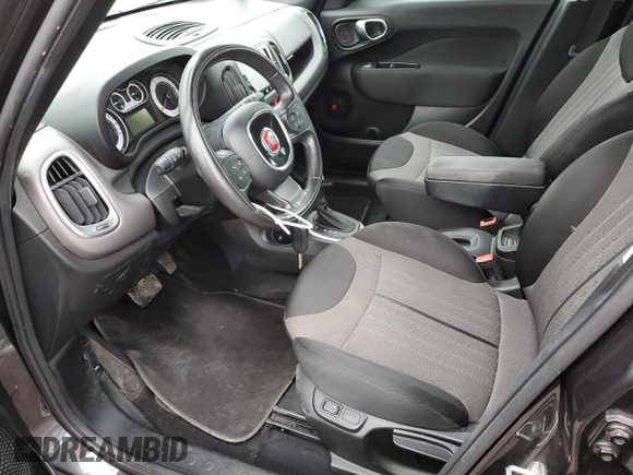 2017 FIAT 500L Pop with VIN ZFBCFAAH2HZ039138, listed as a Copart auction lot 86020804 with 55,324 mi miles and Salvage Title. Bid and sale history available at carsss.com. Image 7.