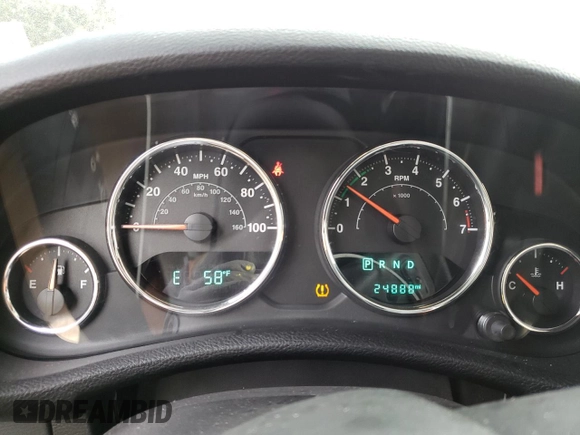 2017 Jeep Wrangler Willys Wheeler with VIN 1C4AJWAG8HL604146, listed as a Copart auction lot 79485174 with 24,888 mi miles and Salvage Title. Bid and sale history available at DreamBid. Image 9.
