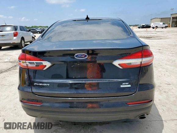 2020 Ford Fusion SE with VIN 3FA6P0HD0LR147541, listed as a Copart auction lot 59959575 with 90,308 mi miles and Salvage title. Bid and sale history available at DreamBid. Image 6.