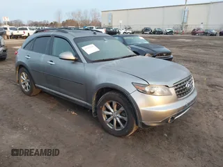 2008 Infiniti FX z VIN JNRAS08WX8X202838, wystawiony jako IAAI lot #41767630 z przebiegiem 162 678 mil mil oraz . Historia ofert i sprzedaży dostępna na DreamBid. Obrazek 1.
