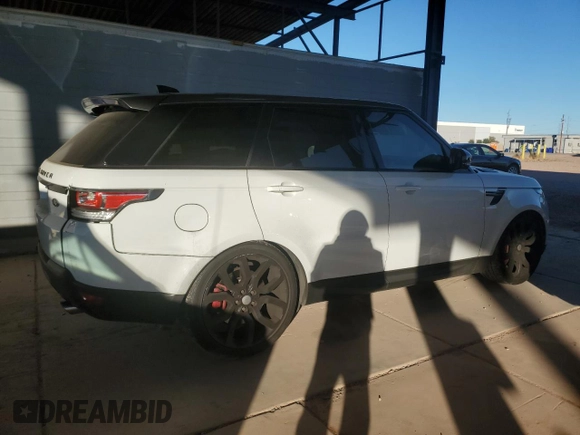 2017 Land Rover Range Rover Sport with VIN SALWR2FE1HA125232, listed as a Copart auction lot 81895764 with 61,947 mi miles and Salvage Title. Bid and sale history available at DreamBid. Image 3.