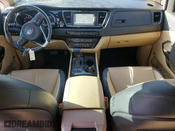 2018 Kia Sedona SX-L with VIN KNDME5C19J6399669, listed as a Copart auction lot 72073194 with 60,657 mi miles and Salvage Title. Bid and sale history available at DreamBid. Image 8.