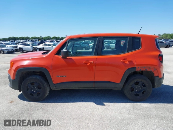 2016 Jeep Renegade Sport with VIN ZACCJBAT1GPD65015, listed as a IAAI auction lot 41435282 with 150,912 mi miles and . Bid and sale history available at DreamBid. Image 14.