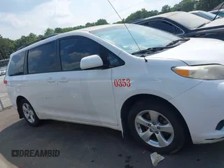 2012 Toyota Sienna LE AAS with VIN 5TDKK3DC5CS270609, listed as a IAAI auction lot 42602189 with 412,612 mi miles and . Bid and sale history available at DreamBid. Image 13.