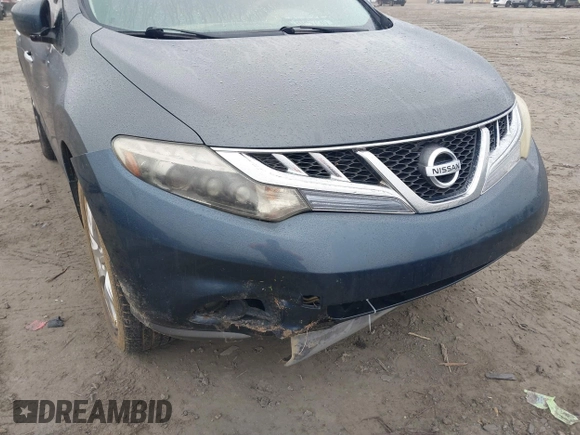 2012 Nissan Murano S with VIN JN8AZ1MU1CW102488, listed as a IAAI auction lot 41186303 with 172,652 mi miles and . Bid and sale history available at DreamBid. Image 6.