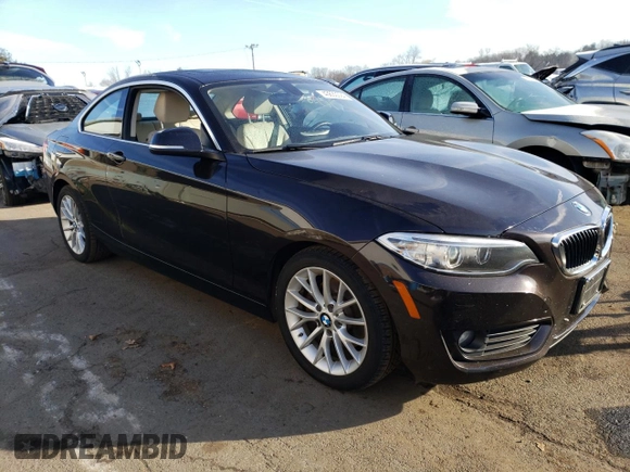 2015 BMW 2 Series 228i xDrive with VIN WBA1F7C50FVX96051, listed as a Copart auction lot 43630094 with 106,267 mi miles. Bid and sale history available at carsss.com. Image 4.