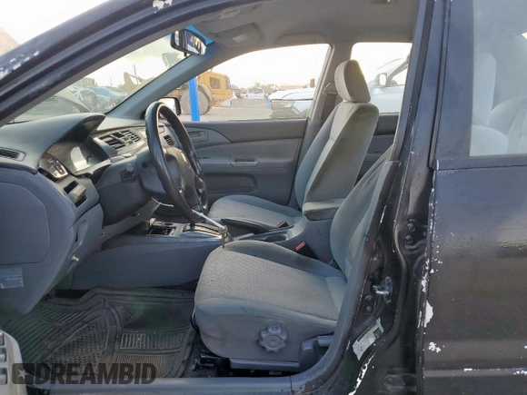 2006 Mitsubishi Lancer ES with VIN JA3AJ26E26U023604, listed as a Copart auction lot 59511315 with 267,581 mi miles and Salvage title. Bid and sale history available at DreamBid. Image 7.