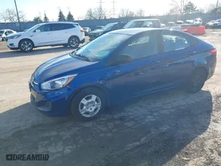 2016 Hyundai Accent SE with VIN KMHCT4AE1GU137050, listed as a IAAI auction lot 41743944 with 81,956 mi miles. Bid and sale history available at carsss.com. Image 2.