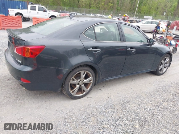 2010 Lexus IS 250 with VIN JTHBF5C27A5120477, listed as a IAAI auction lot 42109745 with 235,585 mi miles. Bid and sale history available at carsss.com. Image 4.