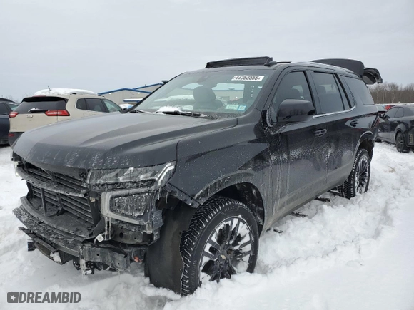 2021 Chevrolet Tahoe LT with VIN 1GNSKNKT5MR415556, listed as a Copart auction lot 44368555 with 31,961 mi miles and Salvage Title. Bid and sale history available at carsss.com. Image 1.