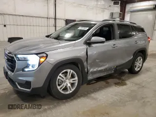 2023 GMC Terrain SLE with VIN 3GKALTEG4PL125913, listed as a Copart auction lot 57597685 with 53,450 mi miles and Salvage title. Bid and sale history available at DreamBid. Image 1.