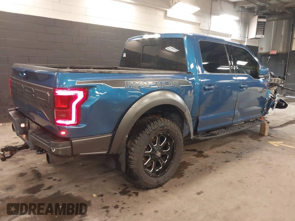 2019 Ford F-150 Raptor with VIN 1FTFW1RG9KFA40236, listed as a IAAI auction lot 41833222 with 109,231 mi miles. Bid and sale history available at carsss.com. Image 4.