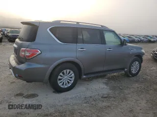 2017 Nissan Armada SV with VIN JN8AY2ND7H9007012, listed as a Copart auction lot 84239494 with 124,619 mi miles and Clean Title. Bid and sale history available at carsss.com. Image 3.