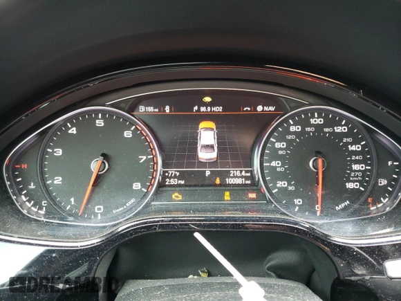2015 Audi A8 4.0T with VIN WAU32AFD6FN013982, listed as a Copart auction lot 58122294 with 100,981 mi miles and Clean title. Bid and sale history available at DreamBid. Image 9.