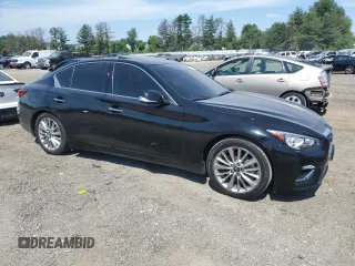 2021 Infiniti Q50 Luxe z VIN JN1EV7BP6MM706949, wystawiony jako Copart lot #60077404 z przebiegiem 63 817 mil mil oraz Szkoda całkowita • Salvage title. Historia ofert i sprzedaży dostępna na DreamBid. Obrazek 4.