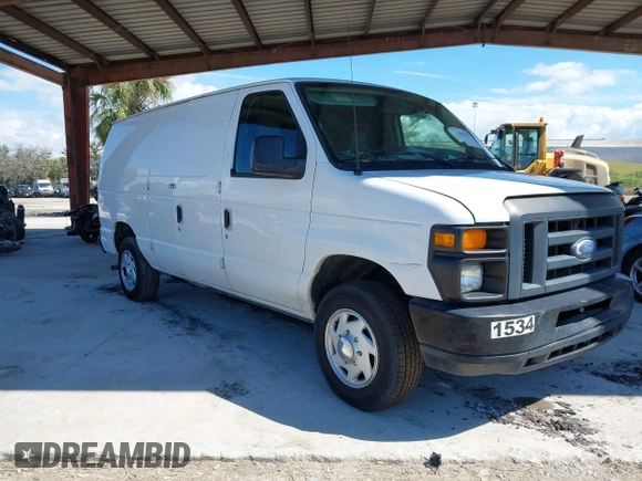 2014 Ford Econoline Cargo Commercial with VIN 1FTNE1EW1EDA66485, listed as a IAAI auction lot 41654271 with 304,974 mi miles and . Bid and sale history available at DreamBid. Image 1.