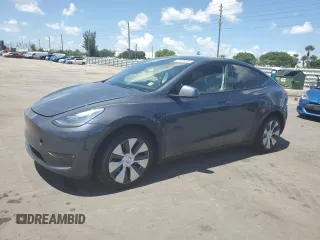 2021 Tesla Model Y Long Range z VIN 5YJYGDEE7MF130634, wystawiony jako Copart lot #61076835 z przebiegiem Nie podano mil oraz Szkoda całkowita • Salvage title. Historia ofert i sprzedaży dostępna na DreamBid. Obrazek 1.