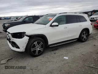 2022 Mercedes-Benz GLS 450 with VIN 4JGFF5KE8NA796685, listed as a Copart auction lot 79022703 with 27,015 mi miles and Salvage Title. Bid and sale history available at DreamBid. Image 1.