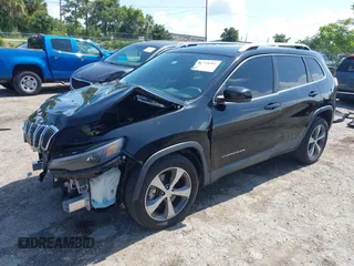 2019 Jeep Cherokee Limited with VIN 1C4PJLDX4KD439914, listed as a IAAI auction lot 42384981 with 52,470 mi miles and . Bid and sale history available at DreamBid. Image 2.