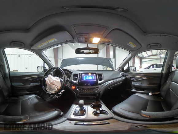 2017 Honda Pilot EX-L with VIN 5FNYF6H55HB096659, listed as a Copart auction lot 60426095 with 144,047 mi miles and Salvage title. Bid and sale history available at DreamBid. Image 16.