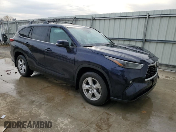 2023 Toyota Highlander L with VIN 5TDKDRAHXPS516623, listed as a Copart auction lot 77443144 with 39,669 mi miles and Clean title. Bid and sale history available at DreamBid. Image 4.