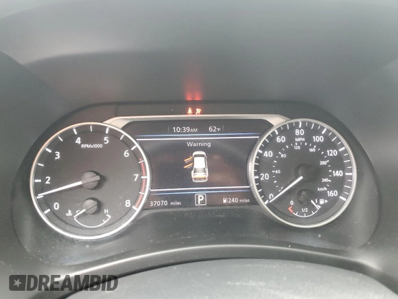 2024 Nissan Sentra SV with VIN 3N1AB8CV4RY307083, listed as a Copart auction lot 60912005 with 37,070 mi miles and Salvage title. Bid and sale history available at DreamBid. Image 9.