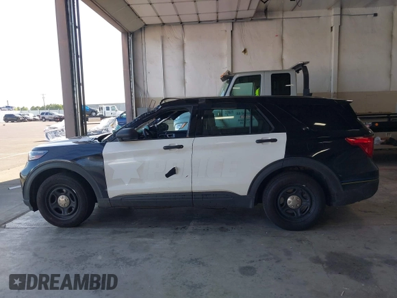 2021 Ford Police Interceptor with VIN 1FM5K8AC9MGC32063, listed as a IAAI auction lot 42071782 with 46,786 mi miles and . Bid and sale history available at DreamBid. Image 14.