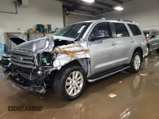 2011 Toyota Sequoia Platinum with VIN 5TDDW5G14BS044210, listed as a Copart auction lot 49849385 with 191,522 mi miles and Salvage Title. Bid and sale history available at carsss.com. Image 1.