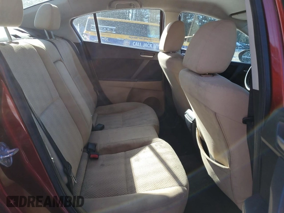 2011 Mazda 3 i Touring with VIN JM1BL1VG8B1362537, listed as a Copart auction lot 42610455 with 134,698 mi miles and Salvage Title. Bid and sale history available at DreamBid. Image 10.