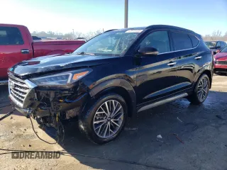 2019 Hyundai Tucson Ultimate with VIN KM8J3CAL0KU932132, listed as a Copart auction lot 42019195 with 57,385 mi miles and Salvage Title. Bid and sale history available at carsss.com. Image 1.